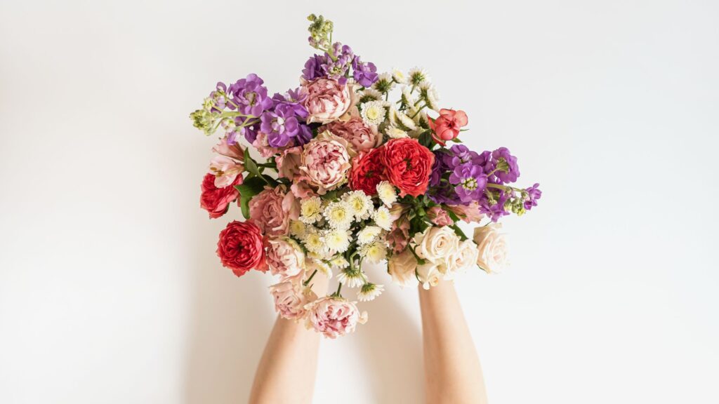 bouquet anniversary romantis premium